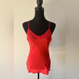 J CREW 100% RED SILK CAMISOLE szXXS